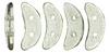 CzechMates Crescent 10 x 3mm : ColorTrends: Transparent Lilac Gray