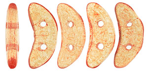 CzechMates Crescent 10 x 3mm : ColorTrends: Transparent Peach Echo