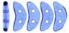 CzechMates Crescent 10 x 3mm : ColorTrends: Transparent Snorkel Blue