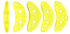 CzechMates Crescent 10 x 3mm : ColorTrends: Transparent Buttercup