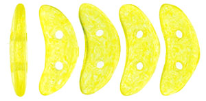 CzechMates Crescent 10 x 3mm : ColorTrends: Transparent Buttercup