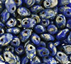 SuperUno 5 x 2mm : Opaque Navy - Silver Picasso