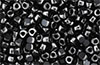 Matubo 3-Cut Seed Bead 6/0 : Hematite Luster - Jet