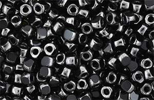 Matubo 3-Cut Seed Bead 6/0 : Hematite Luster - Jet