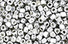 Matubo 3-Cut Seed Bead 6/0 Tube 2.5" : Silver