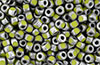 Matubo 3-Cut Seed Bead 6/0 Tube 2.5" : Silver Luster - Opaque Olivine