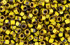 Matubo 3-Cut Seed Bead 6/0 : Opaque Yellow - Picasso