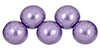 Top Hole Round 6mm : ColorTrends: Saturated Metallic Crocus Petal