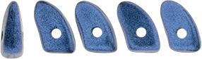 Prong 6 x 3mm : Metallic Suede - Blue