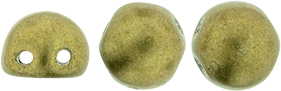 CzechMates Cabochon 7mm : ColorTrends: Saturated Metallic Golden Lime