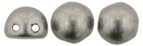 CzechMates Cabochon 7mm : ColorTrends: Saturated Metallic Frost Gray