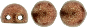CzechMates Cabochon 7mm : ColorTrends: Saturated Metallic Potter's Clay