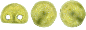 CzechMates Cabochon 7mm : ColorTrends: Saturated Metallic Primrose Yellow