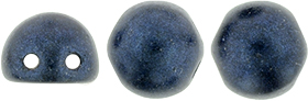 CzechMates Cabochon 7mm Tube 2.5" : Metallic Suede - Dk Blue