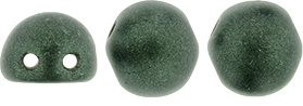 CzechMates Cabochon 7mm : Metallic Suede - Dk Forest