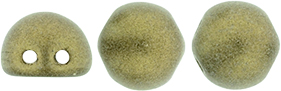 CzechMates Cabochon 7mm : Metallic Suede - Gold