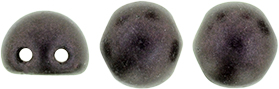 CzechMates Cabochon 7mm : Metallic Suede - Dk Plum