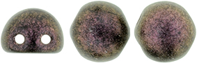 CzechMates Cabochon 7mm : Polychrome - Pink Olive