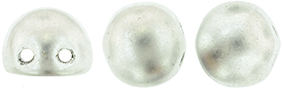 CzechMates Cabochon 7mm : Matte - Metallic Silver