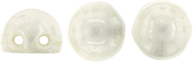 CzechMates Cabochon 7mm Tube 2.5" : Luster - Opaque White