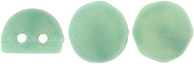CzechMates Cabochon 7mm : Sueded Gold Turquoise