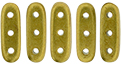CzechMates Beam 10 x 3mm : ColorTrends: Saturated Metallic Spicy Mustard