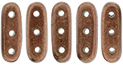 CzechMates Beam 10 x 3mm : ColorTrends: Saturated Metallic Potter's Clay