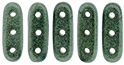 CzechMates Beam 10 x 3mm : Metallic Suede - Lt Green