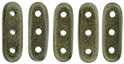 CzechMates Beam 10 x 3mm : Metallic Suede - Dk Green