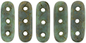 CzechMates Beam 10 x 3mm : Turquoise - Copper Picasso