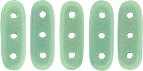 CzechMates Beam 10 x 3 mm Sueded Gold Turquoise approx 35 pcs. 5 g