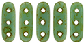 CzechMates Beam 10 x 3mm : Opaque Turquoise - Picasso