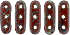 CzechMates Beam 10 x 3mm Tube 2.5" : Opaque Red - Picasso