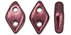 CzechMates Diamond 6.5 x 4mm : ColorTrends: Saturated Metallic Red Pear