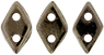 CzechMates Diamond 6.5 x 4mm : Dk Bronze