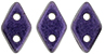 CzechMates Diamond 6.5 x 4mm : Metallic Suede - Purple