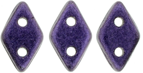 CzechMates Diamond 6.5 x 4mm Tube 2.5" : Metallic Suede - Purple
