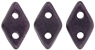 CzechMates Diamond 6.5 x 4mm : Metallic Suede - Dk Plum