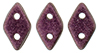 CzechMates Diamond 6.5 x 4mm : Metallic Suede - Pink