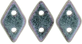 CzechMates Diamond 6.5 x 4mm : Polychrome - Orchid Aqua