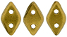 CzechMates Diamond 6.5 x 4mm : Matte - Metallic Goldenrod