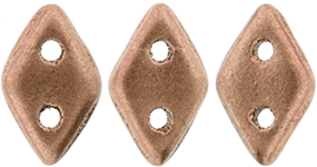 CzechMates Diamond 6.5 x 4mm Tube 2.5" : Matte - Metallic Copper