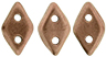 CzechMates Diamond 6.5 x 4mm : Matte - Metallic Bronze Copper