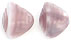 Medium Shells 10/11mm : Opaque Amethyst/White