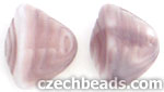 Medium Shells 10/11mm : Opaque Amethyst/White