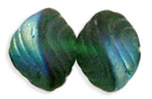 Shell 8 x 7mm : Matte - Green Emerald AB