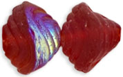 Shell 8 x 7mm : Matte - Siam Ruby AB
