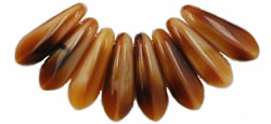 Dagger 10 x 3mm : Pearl/Brown