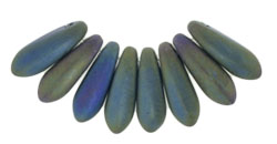 Dagger 10 x 3mm : Matte - Iris - Green