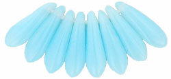 Dagger 10 x 3mm : Milky Aquamarine